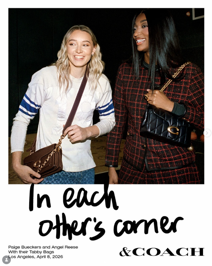 Image is from @coach and @and.coach on Instagram. Find original post here: https://www.instagram.com/p/DZ2U0bTlksC/