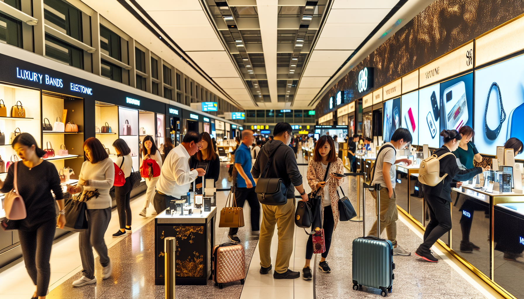 Duty-free shopping at JFK Airport