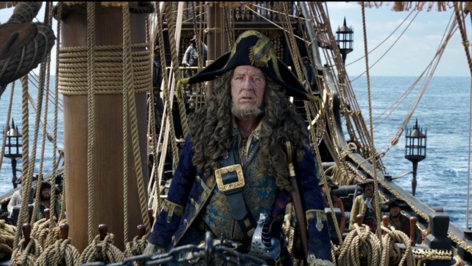 Geoffrey Rush in Pirates of the Caribbean 5