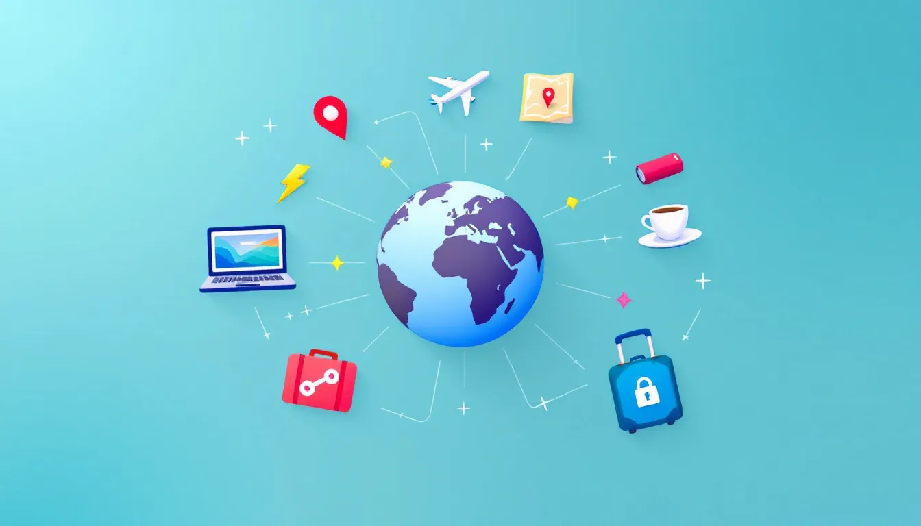 Gesundheit und Sicherheit auf Reisen für digitale Nomaden.