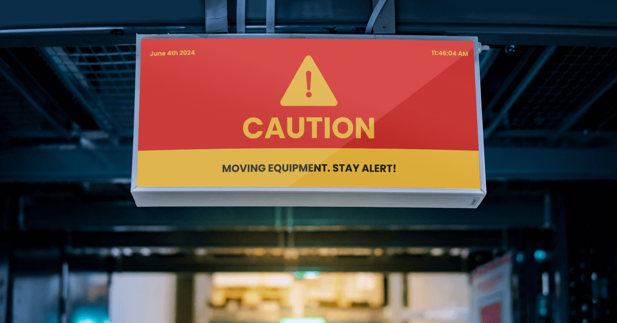 Warehouse Digital Signage: Features, Benefits & Best Practices 3 regulatory compliance multiple locations 0/1–2 same page