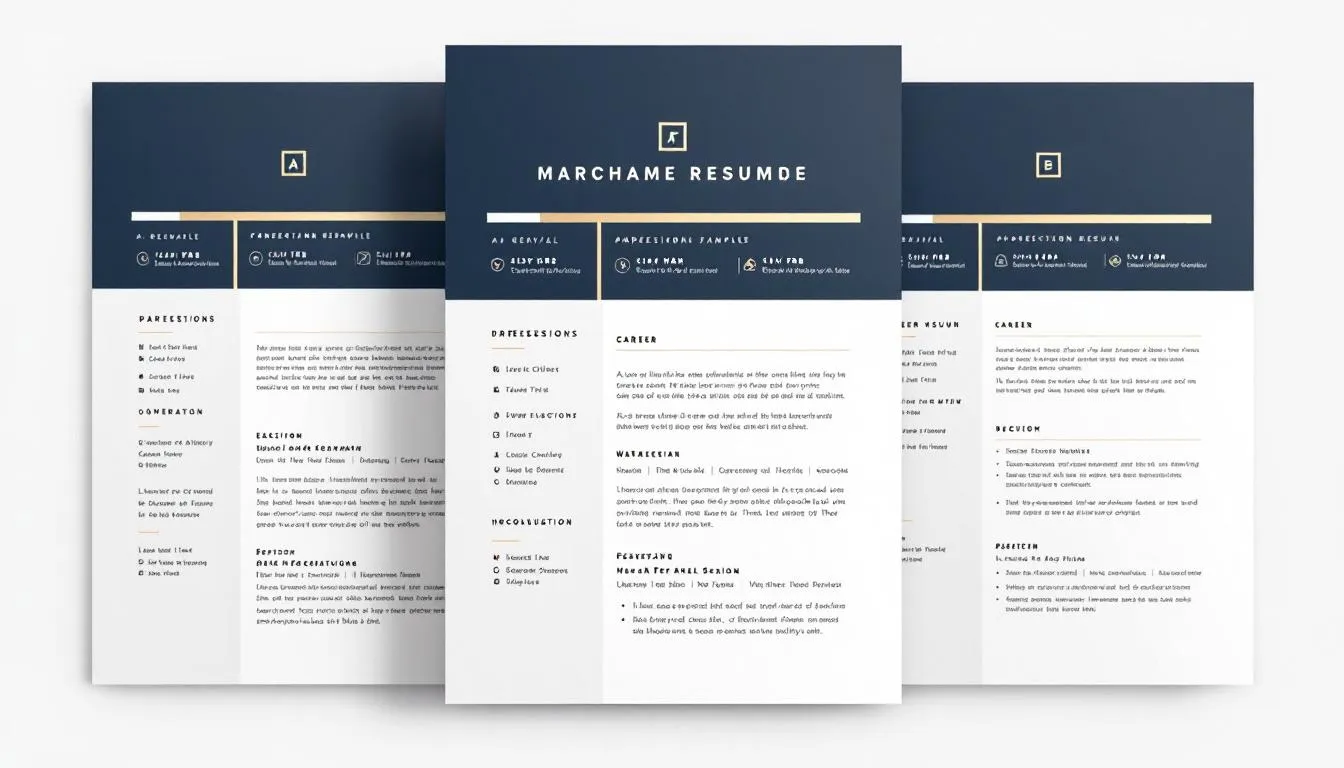 A visual representation of professional resume examples for various career levels.
