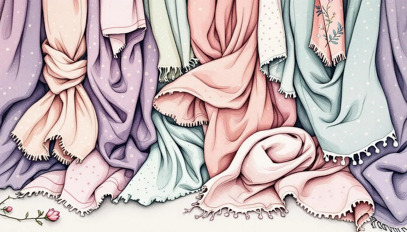 Fashionable scarves as thoughtful gifts for girlfriends.