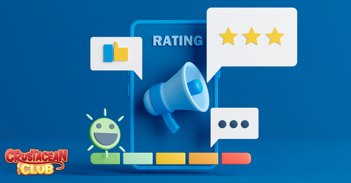 An illustration depicting user reviews and ratings 