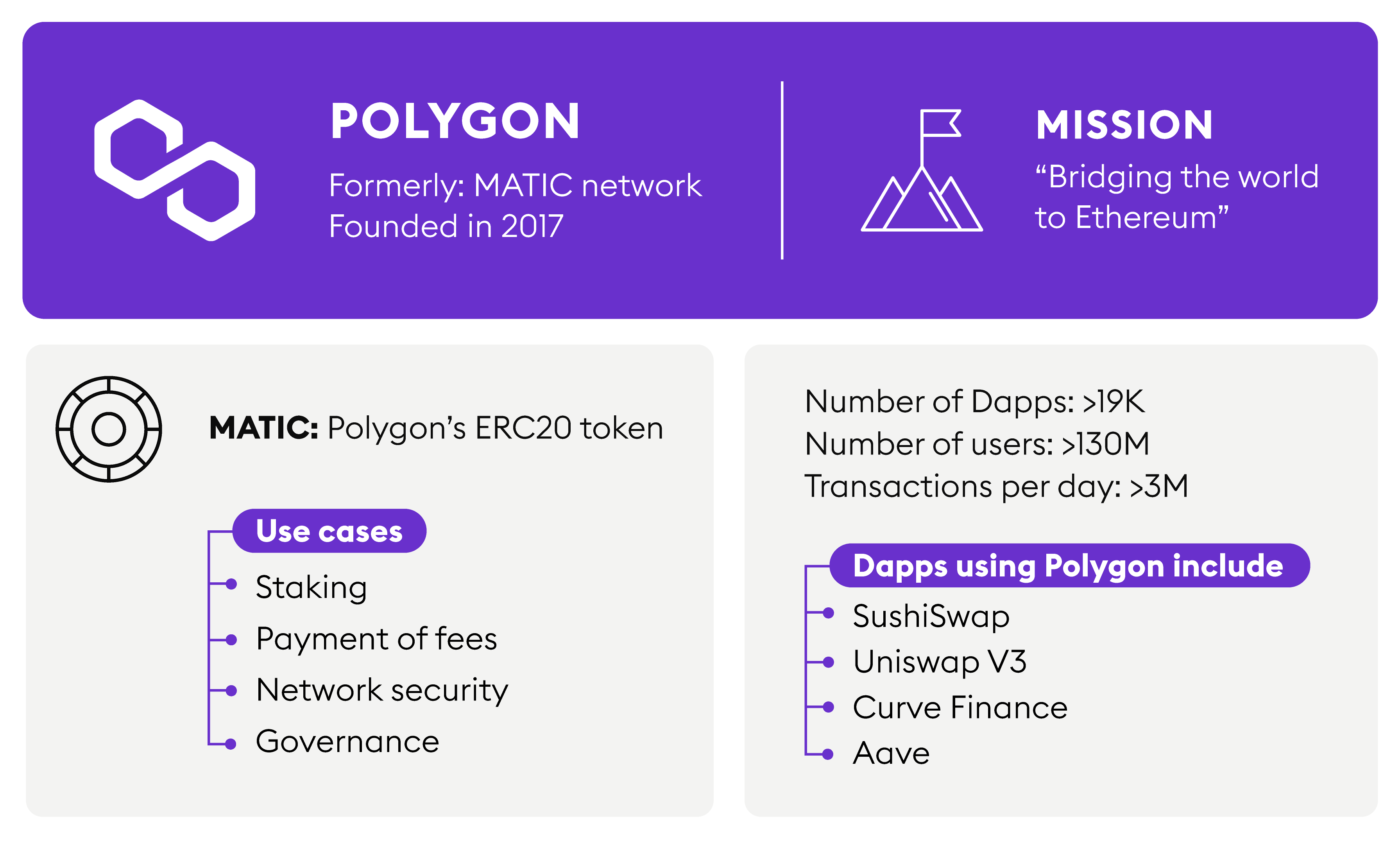 An illustration of the Polygon Network architecture showcasing its blockchain structure.