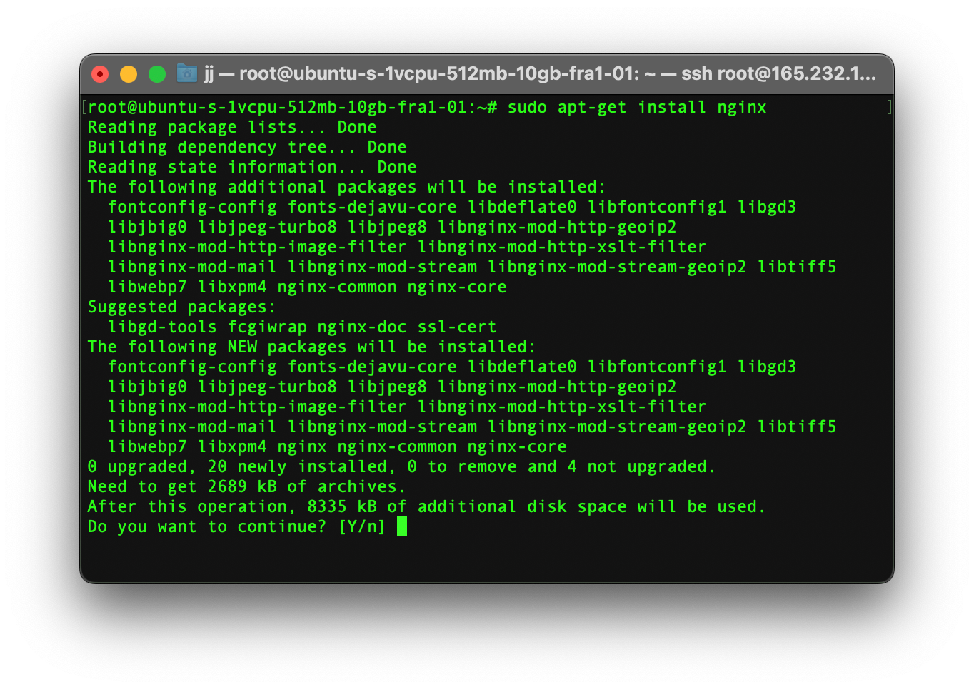 installing nginx