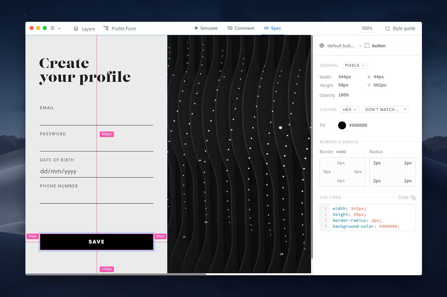UXPin interface