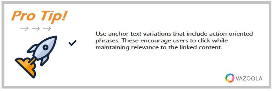 Use anchor text variations that include action-oriented phrases. These encourage users to click while maintaining relevance to the linked content.