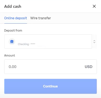 Deposit Funds into the Created Account