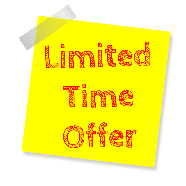 limited time offer, deal of the day, deal