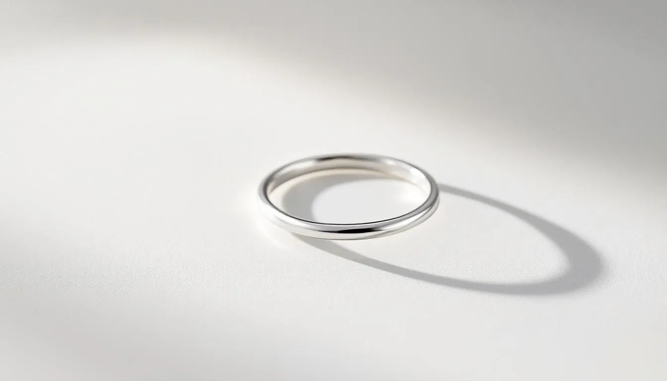 A beautiful 925 sterling silver ring displayed elegantly.