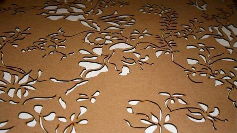 Laser cutting uses computer software to efficiently utilize materials.