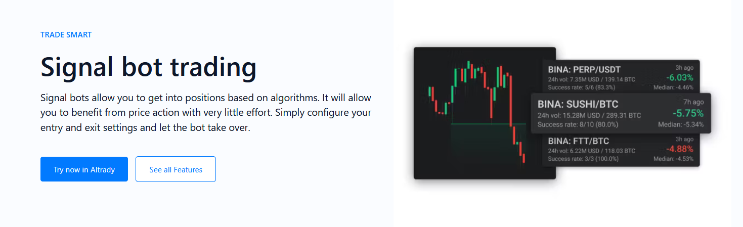 Signal bot trading helps you based on its algorithms.