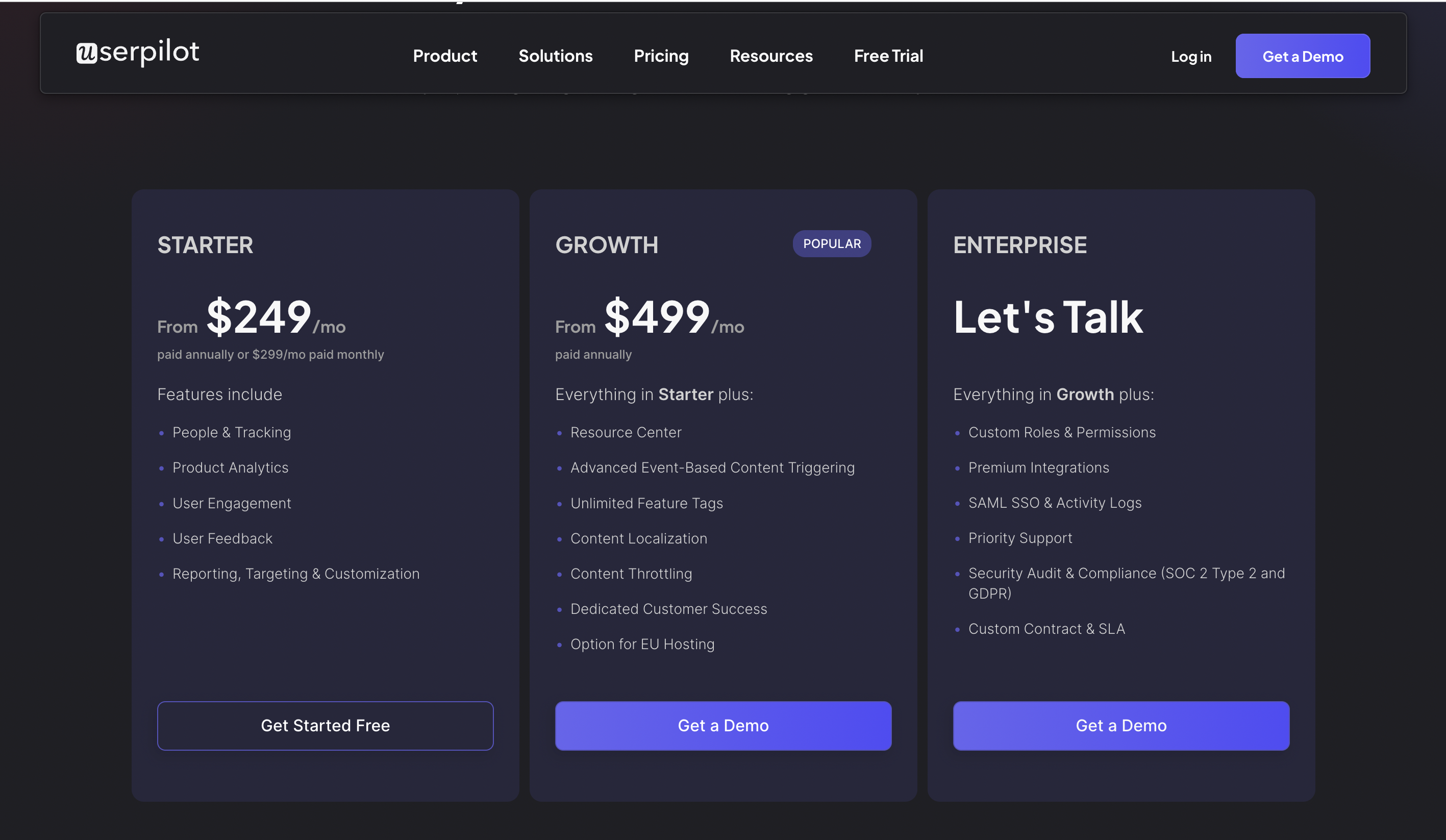 Userpilot Pricing.