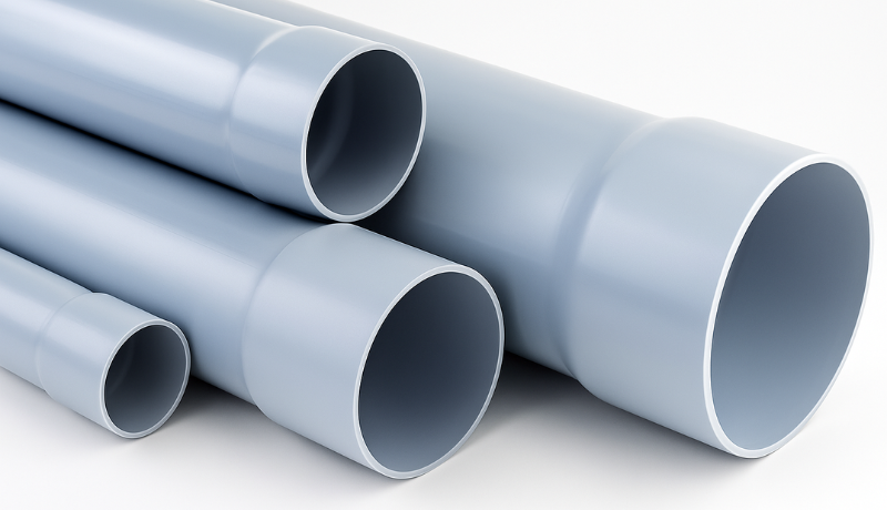 Recycled PVC pipes for electrical insulation