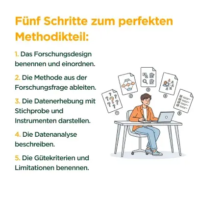 Fünf Schritte zum perfekten Methodikteil in der Masterarbeit