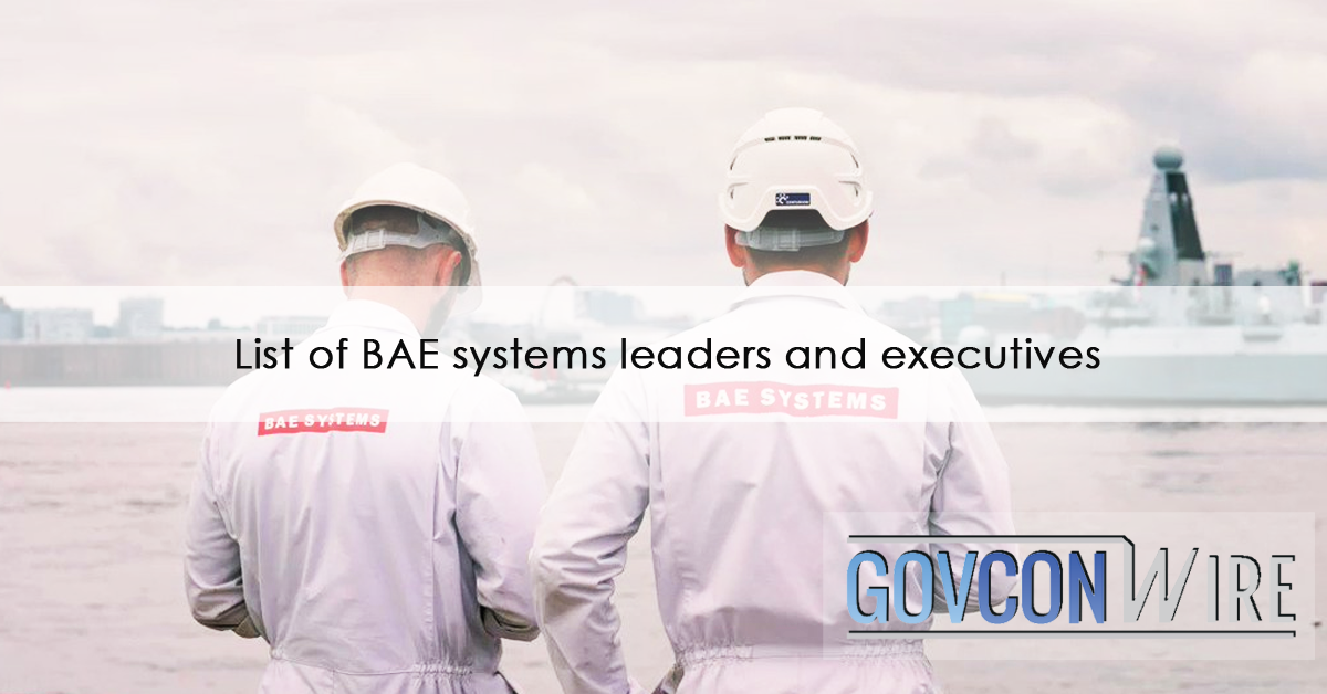 BAE Systems executive team