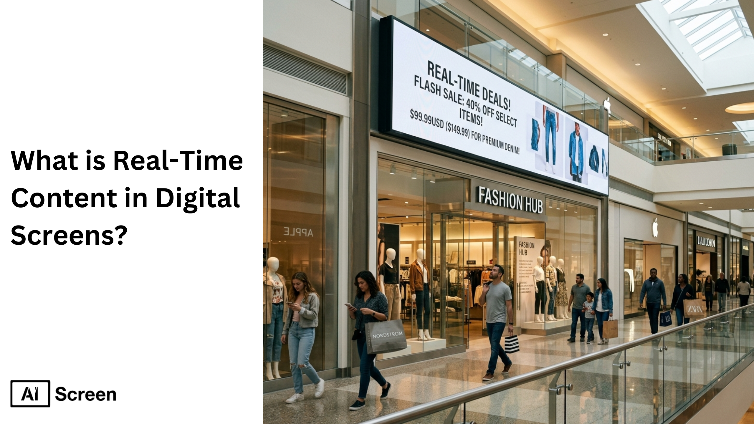 role of real time content in digital signage