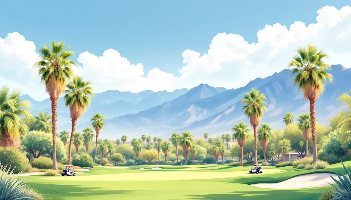 Beautiful scenery of Palm Springs, California, ideal for couple vacations.