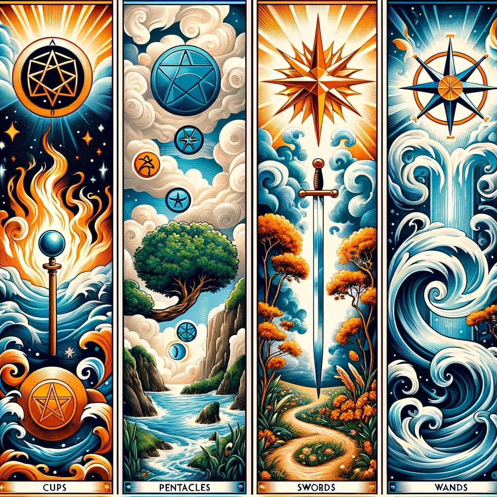 representation of the Minor Arcana's four suits