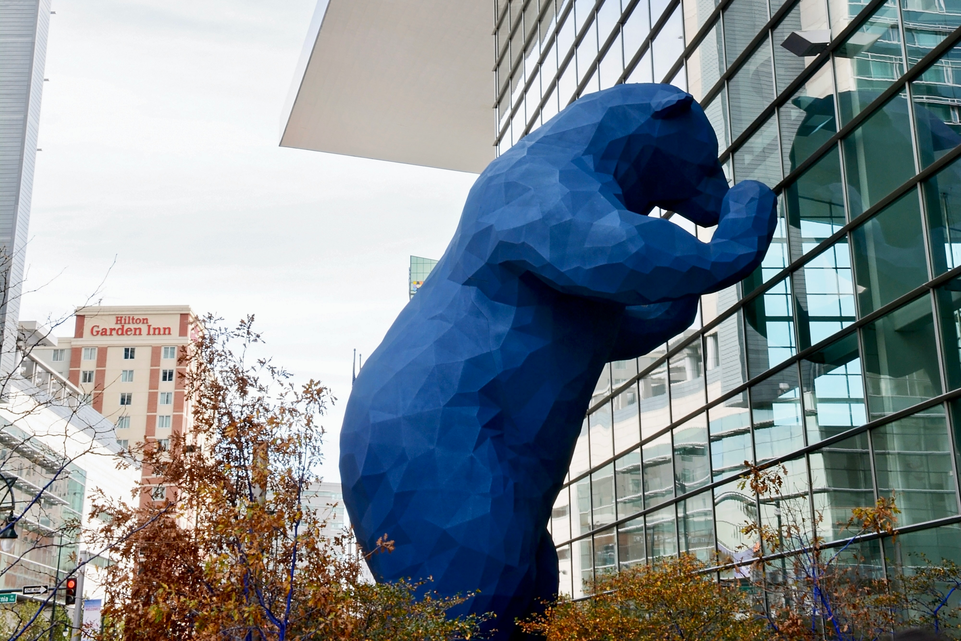 "The Big Blue Bear," an iconic public art installation in Denver 