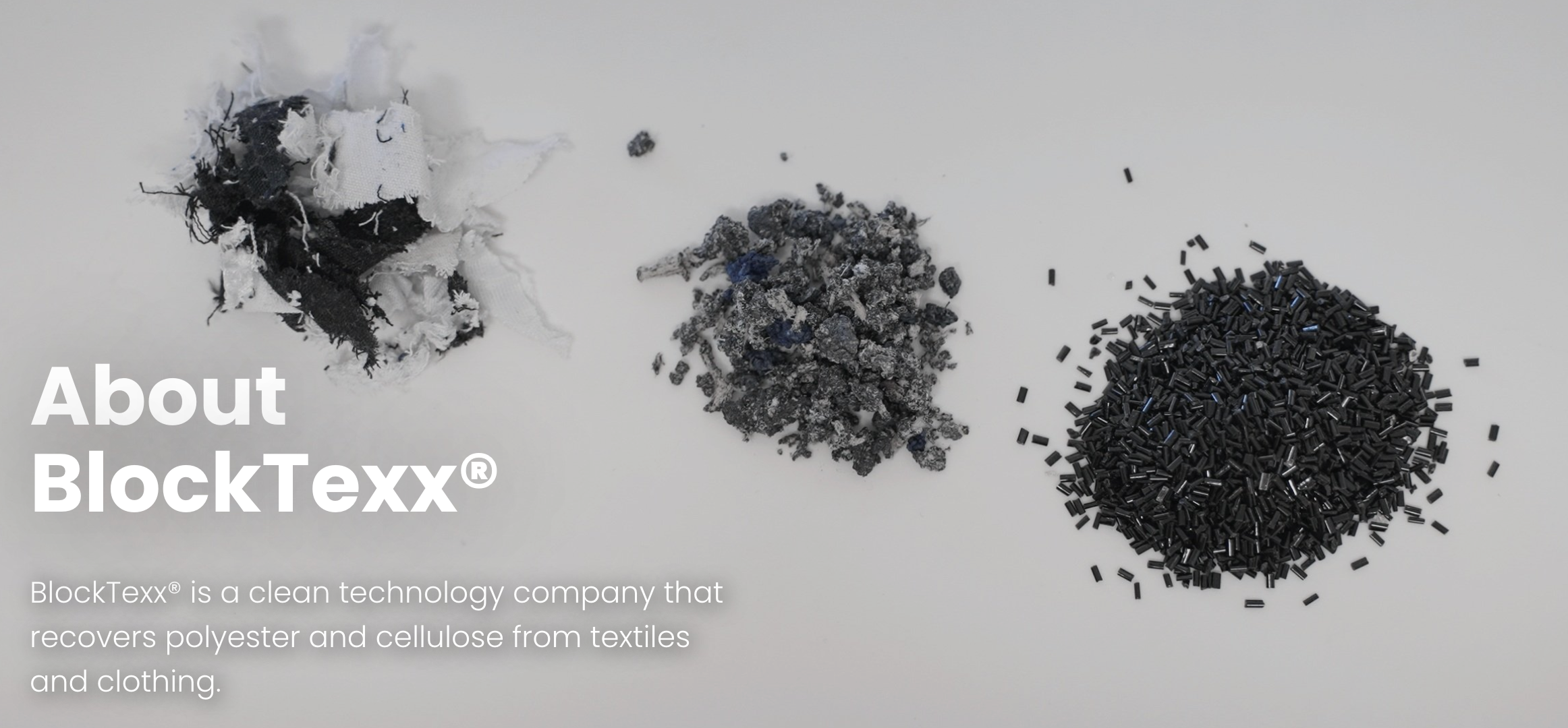 Blocktexx - initial material through to finished product via chemical recycling