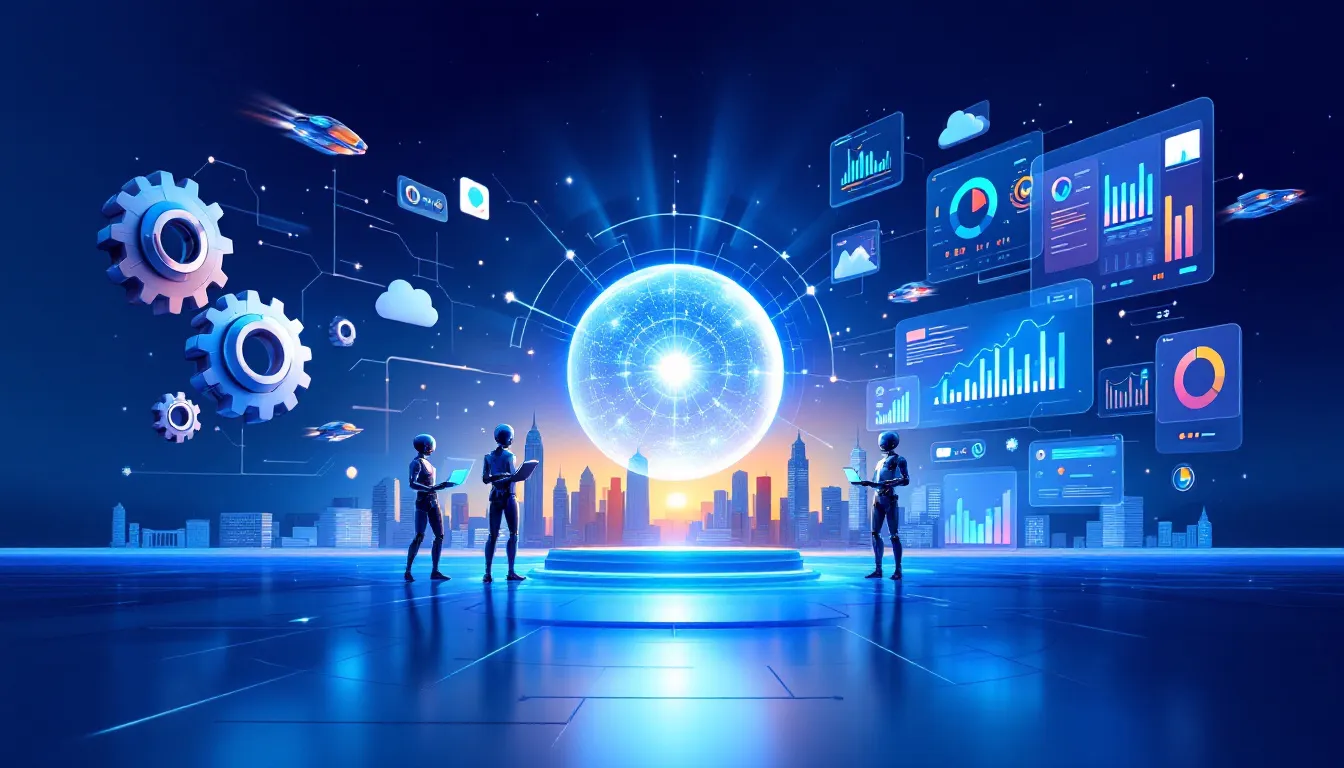 A visual representation of the benefits of AI agents in business operations.