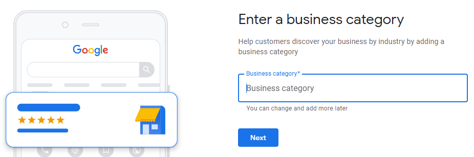 select business category