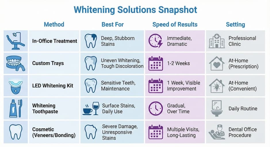 What Are the Best Whitening Options for Stubborn Stains?