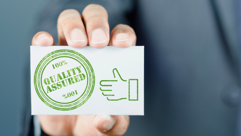 Certification assuraring quality and confidence