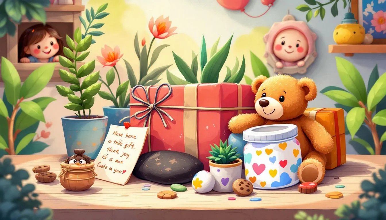 A collection of small gifts representing thoughtful gestures, showing you care.