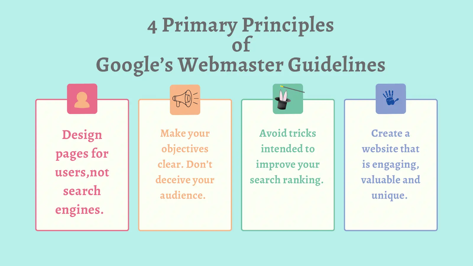 Google Webmaster Guideline Principles 