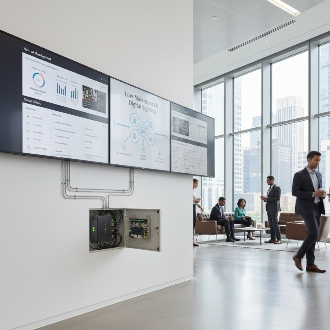 How Does Digital Signage Enhance Business Growth? 6 demand for low maintenance and scalable digital signage solutions