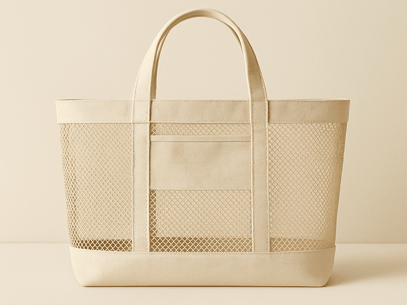 Mesh Canvas Beach Bags
