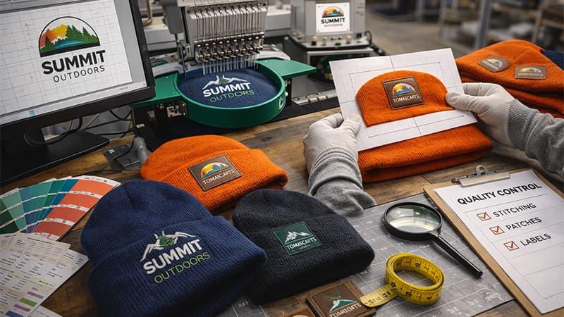 Beanie customization process