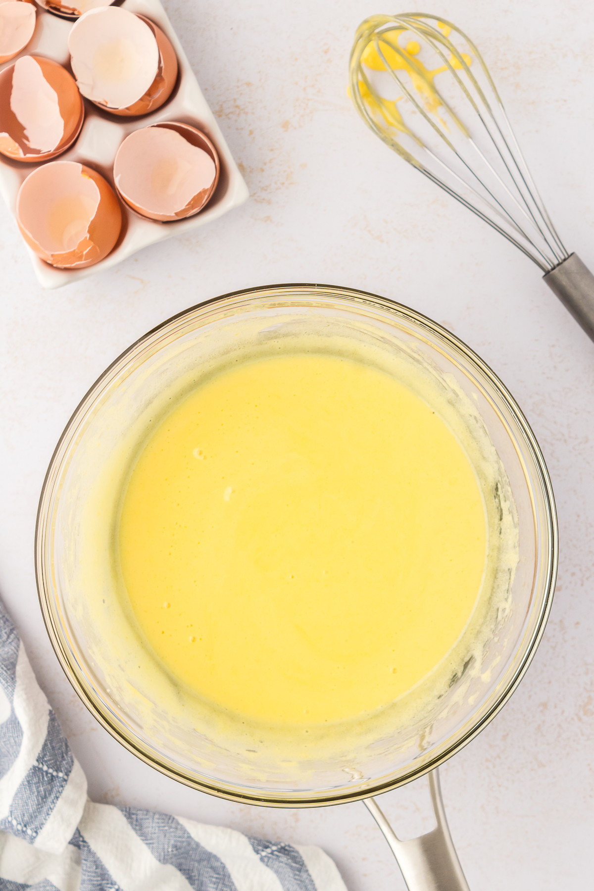 egg yolks in a bowl