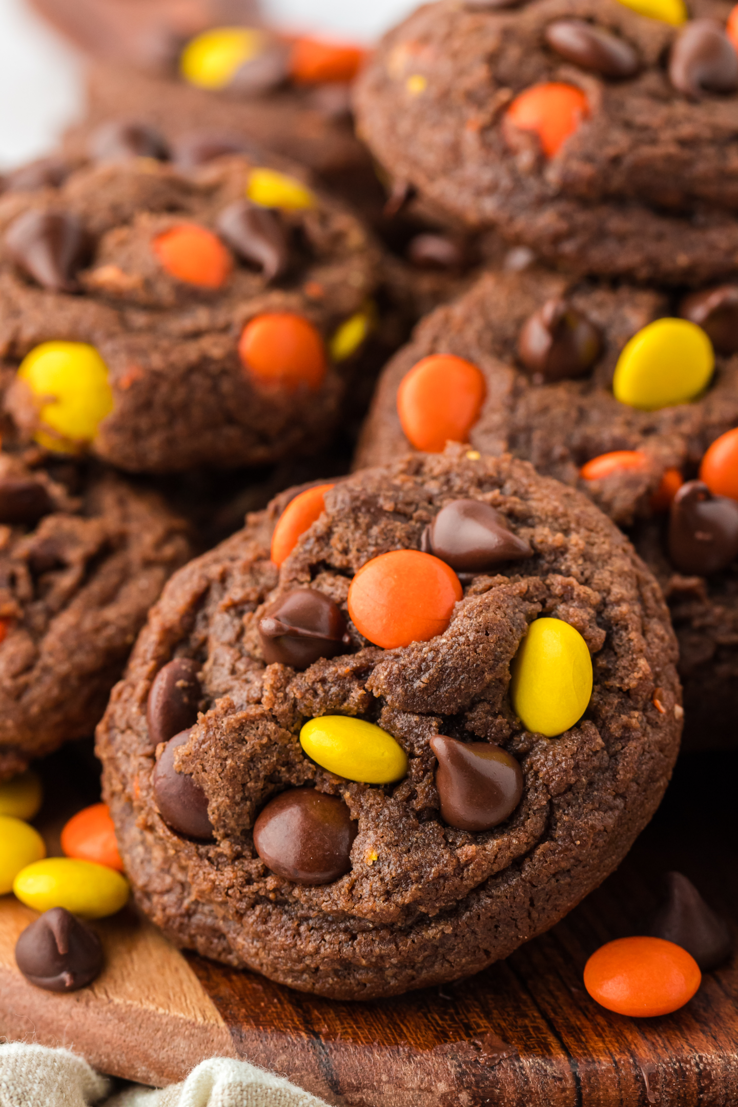 Reese's pieces chocolate chip cookies