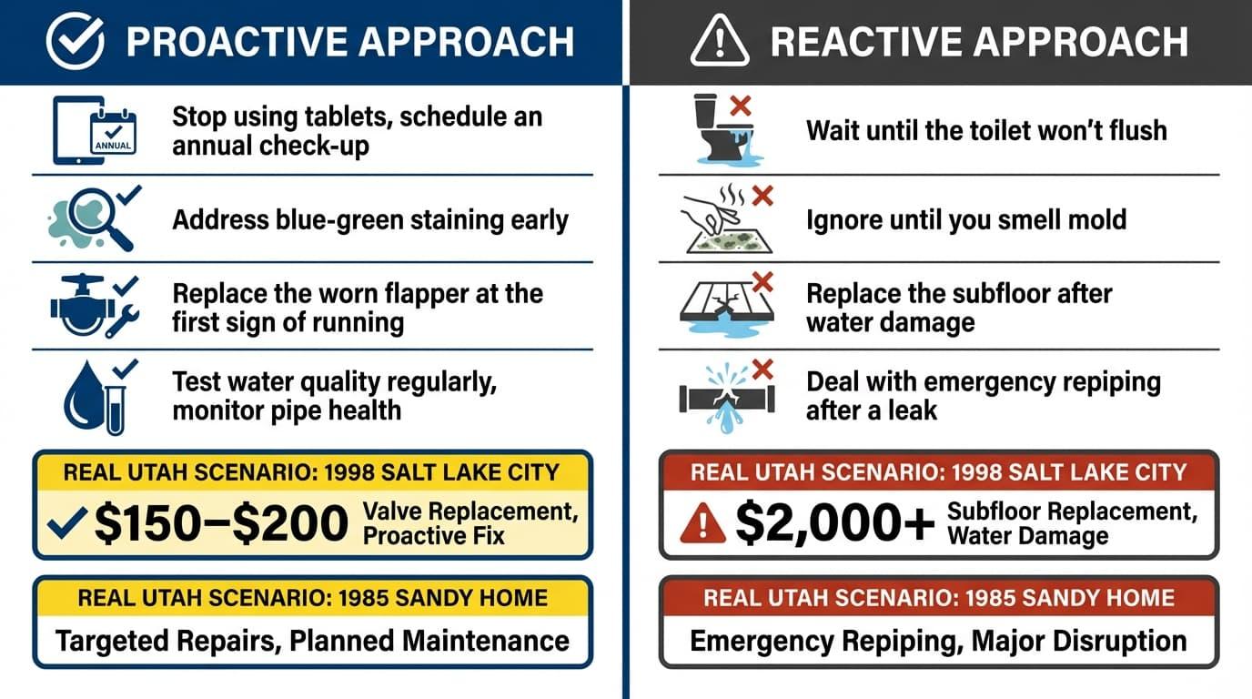Why Utah’s Hard Water Makes Blue Toilet Water Worse