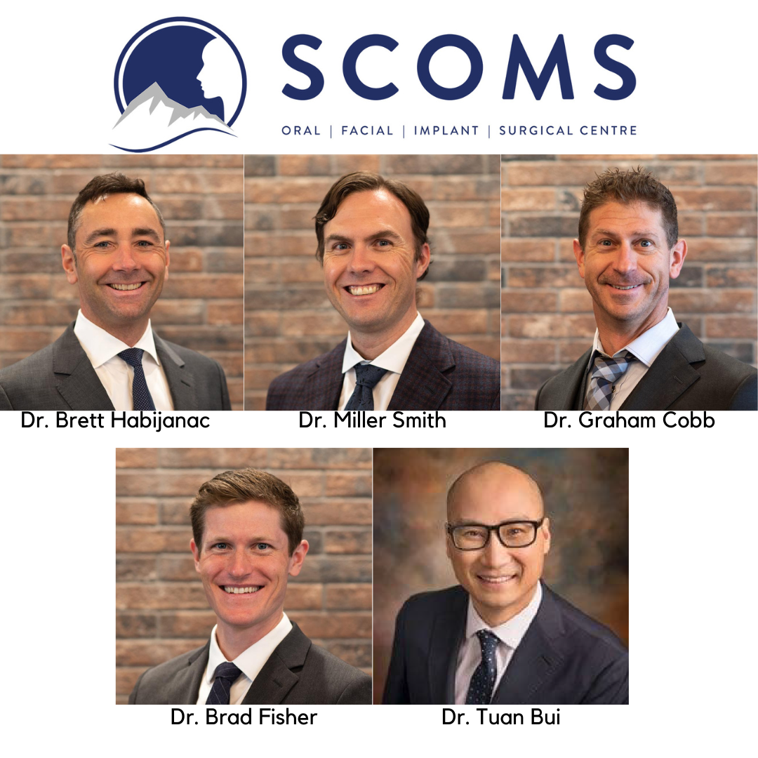 Headshots of the team of oral surgeons from South Calgary Oral Surgery