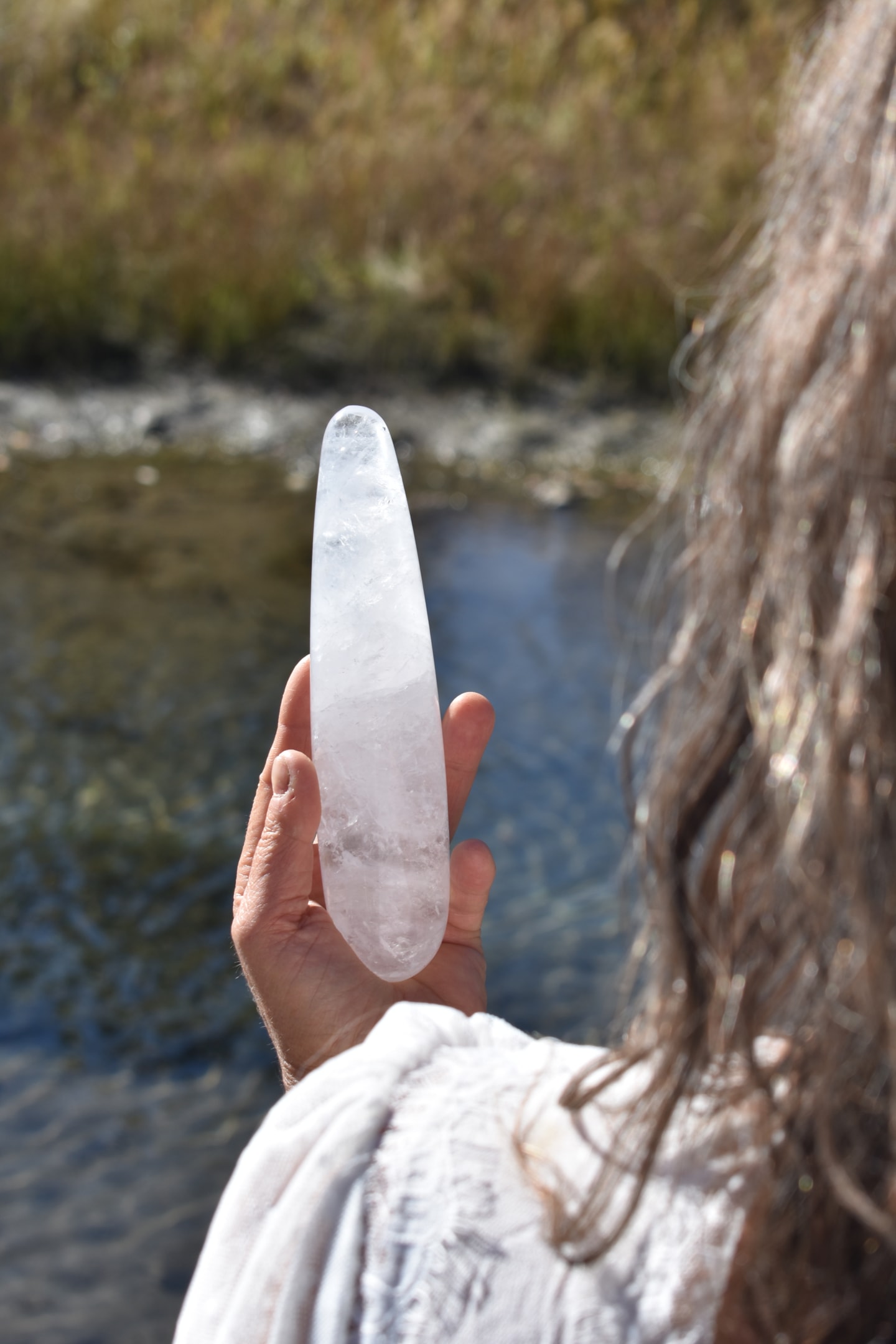Clear Quartz solar plexus chakra stones for positive energy