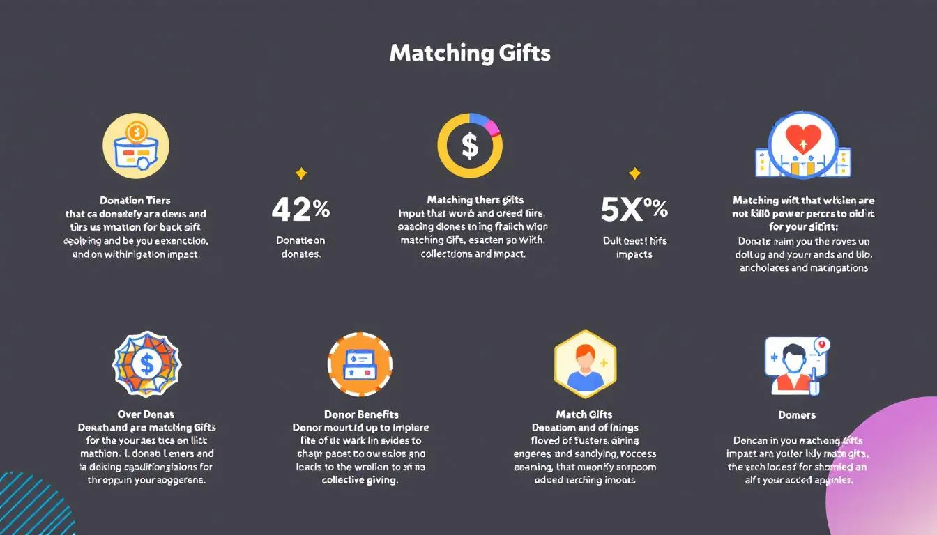 An online donation page showcasing matching gifts programs.