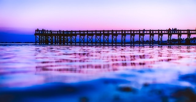 walnut beach, connecticut, sunset