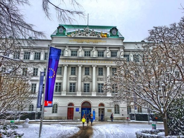 Front facade of the Vienna University of Technology