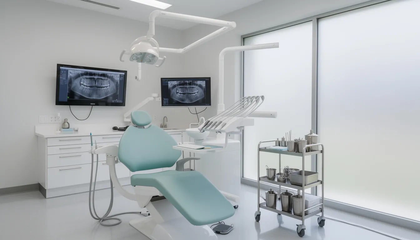Modern dental operatory with equipment