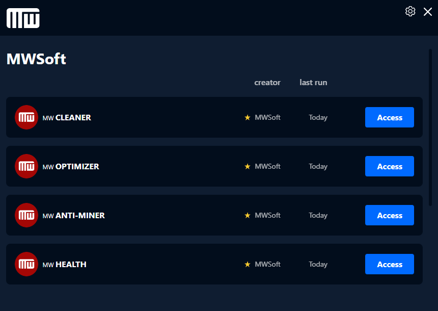 MWSoft Windows 10 Optimizer and Internet Speed Optimizer