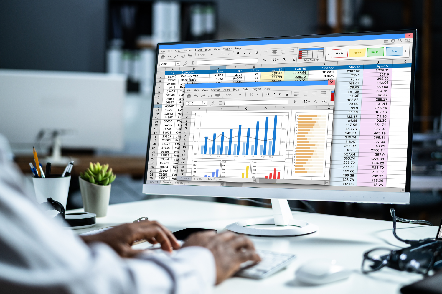 A mockup of a referral tracking table.