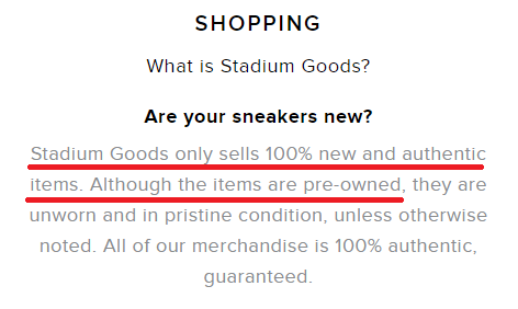 Stadium hot sale goods real