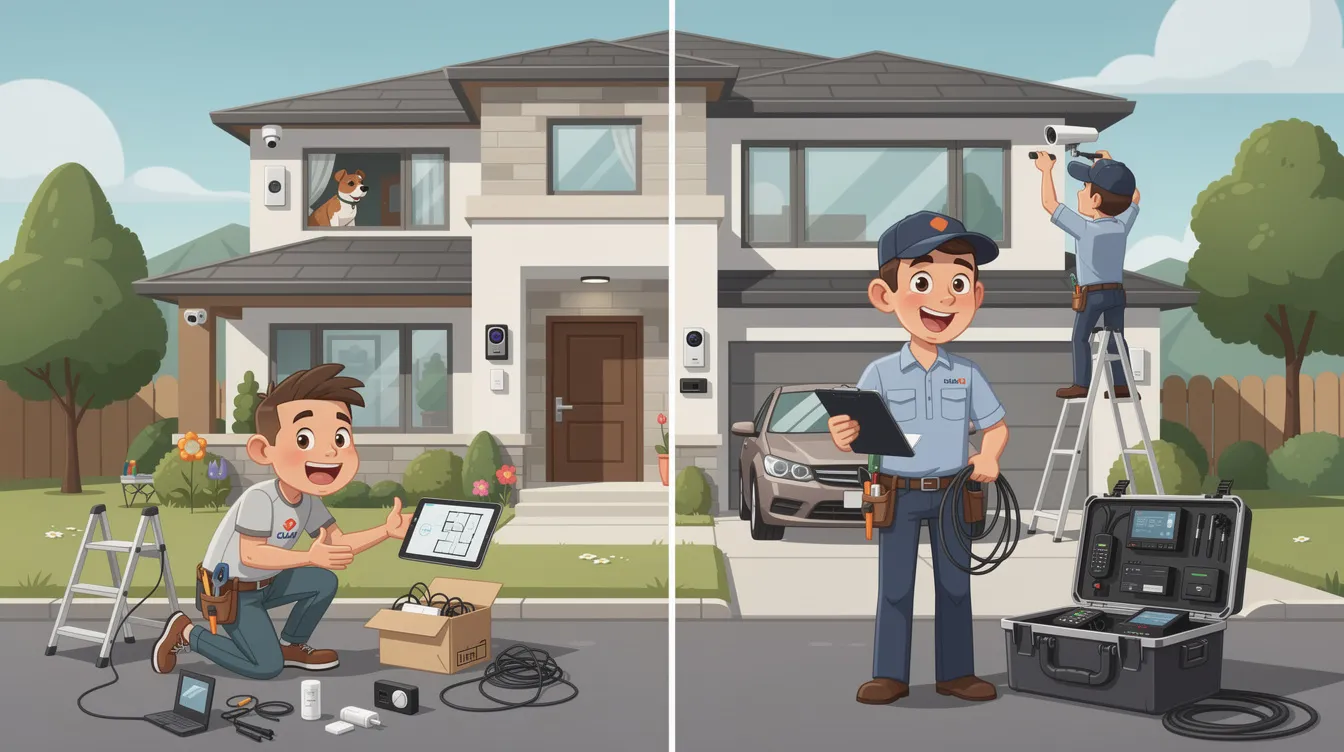 Real-world scenarios for choosing between DIY and professional home security systems.