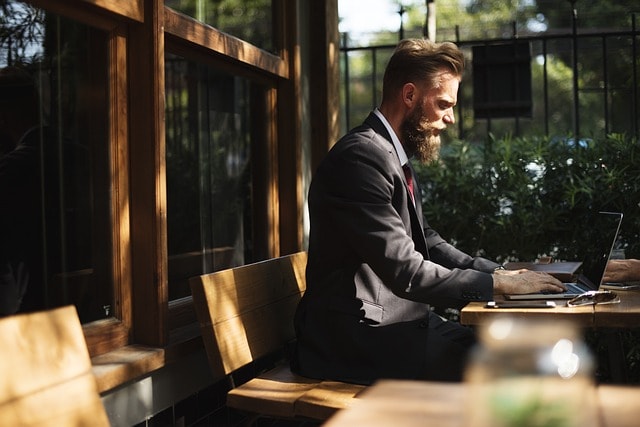 beard, business, business people, cafe, 