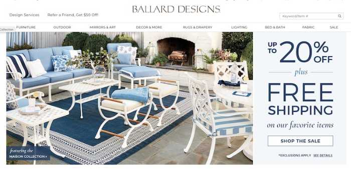 Ballard Designs Outdoor Furniture